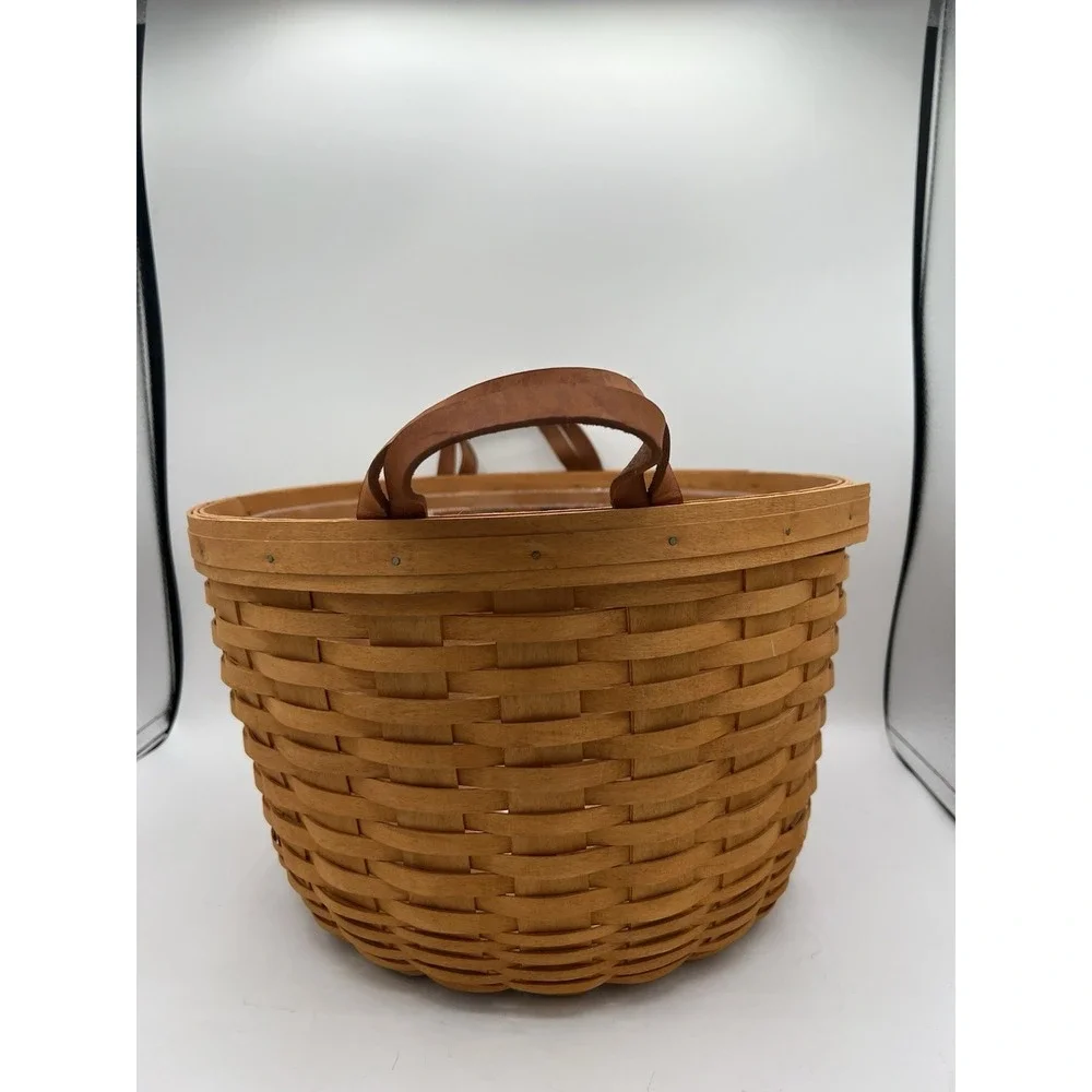 🌼Longaberger 1996 Wildflower Hostess Basket w/Protector–Classic & Collectible🌼